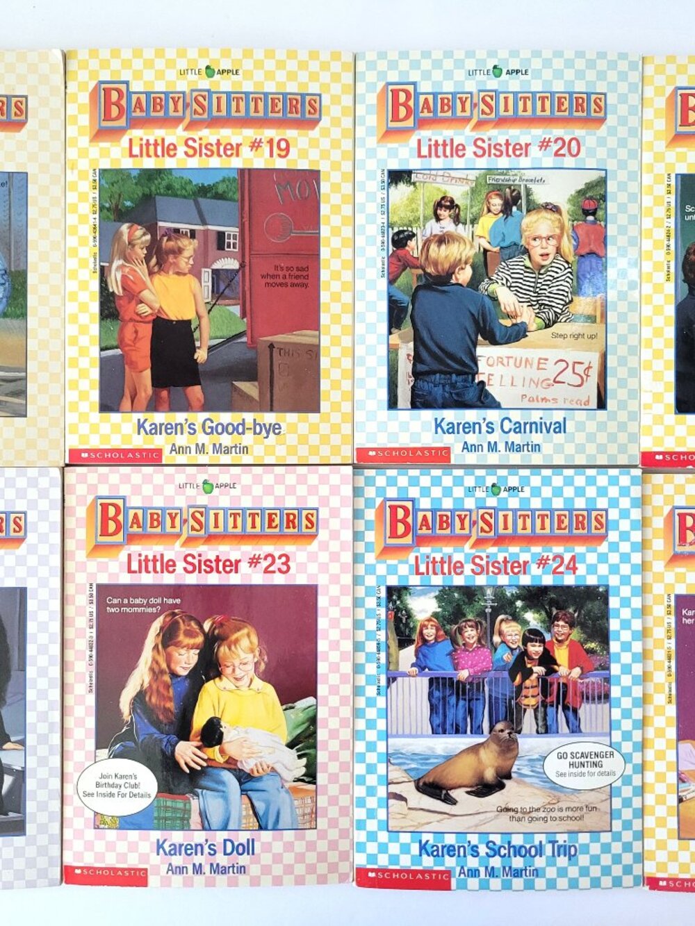 THE BABYSITTERS CLUB LITTLE SISTER BOOKS LOT 90s VINTAGE #18-25 VERY GOOD COND.